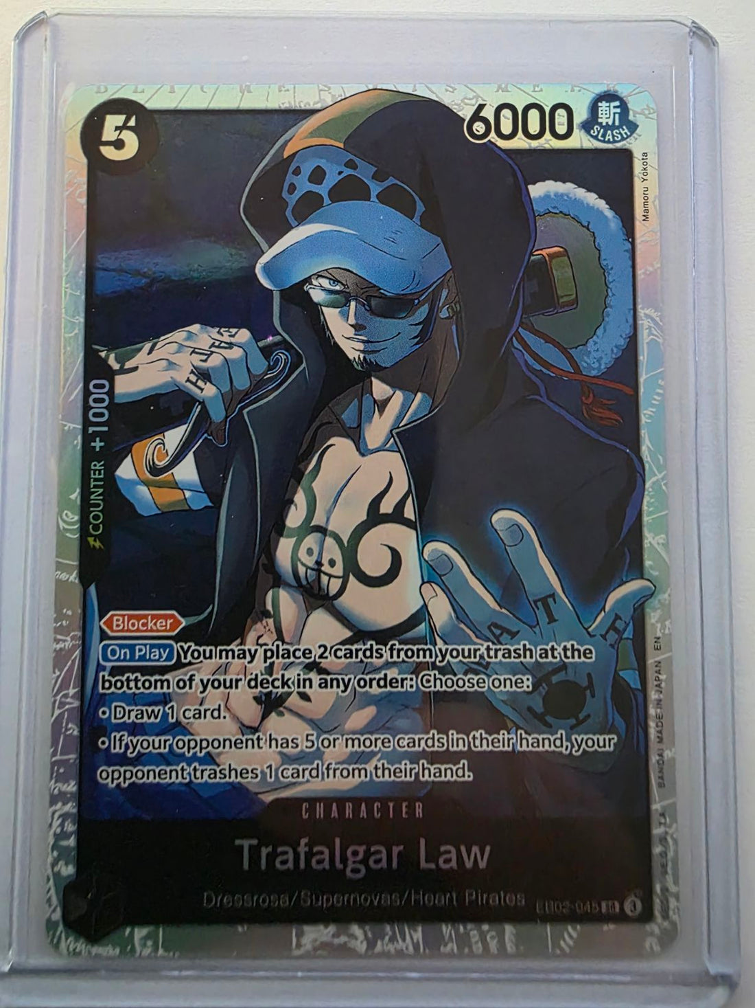 Trafalgar Law EB02-045 alternate art One Piece Card Game card