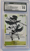 2024 One Piece ST13-007 Sabo Alternate Art Parallel CGC 10 Gem Mint front