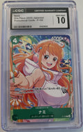 2025 One Piece P-102 Nami Alternate Art Promo Japanese CGC 10 Gem Mint front