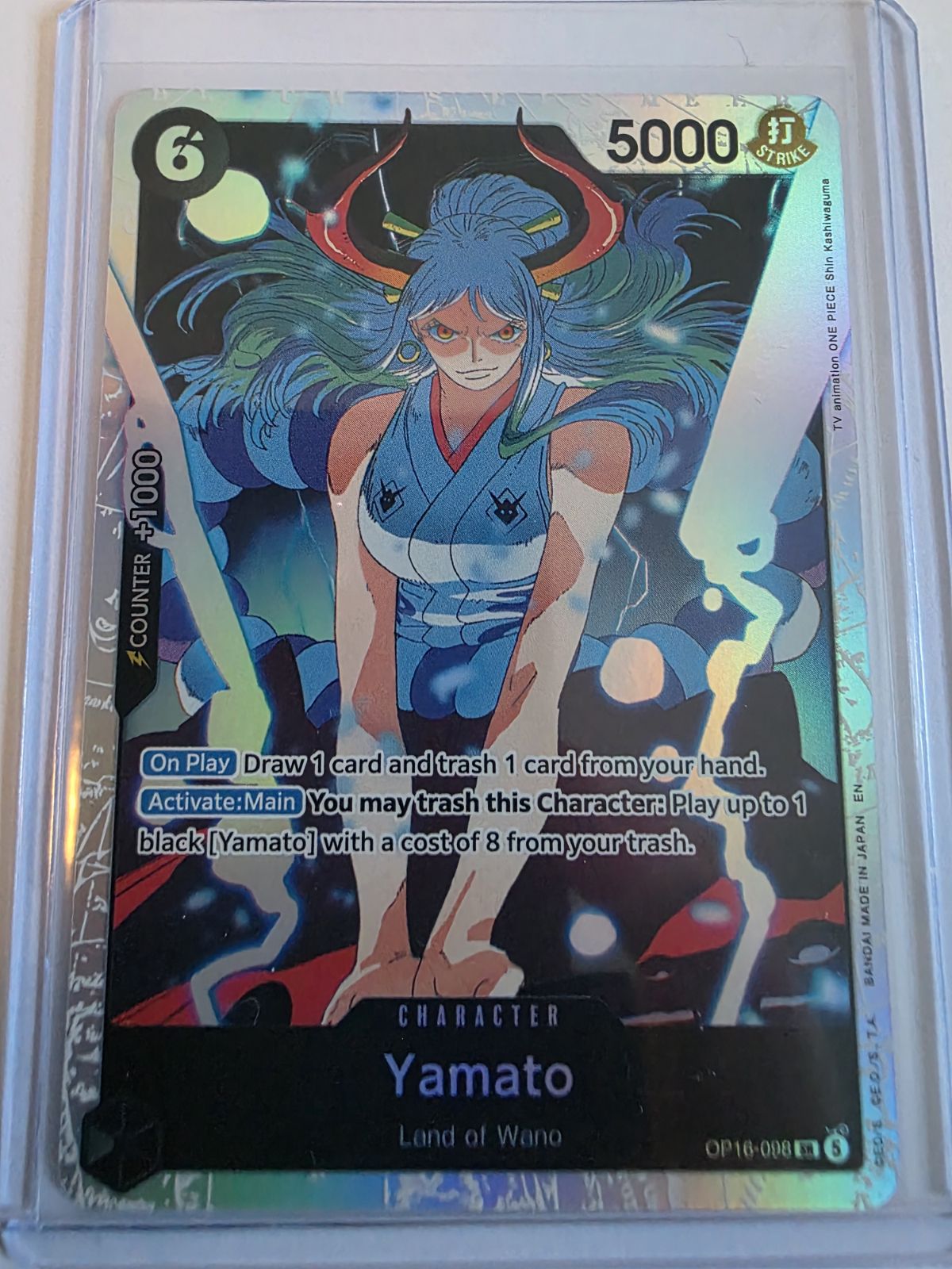 Yamato OP16-098 Super Rare Foil – The Time of Battle – One Piece Card Game