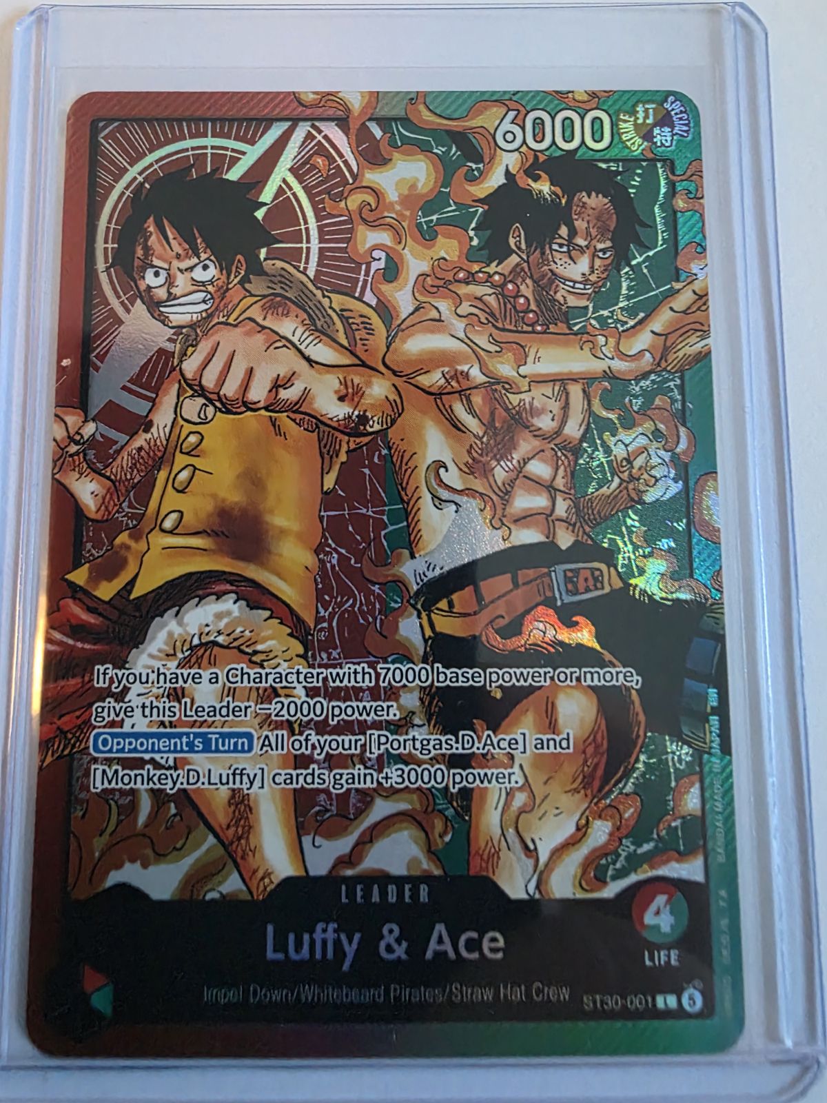 Luffy & Ace ST30-001 Leader – Starter Deck EX Luffy & Ace – One Piece Card Game