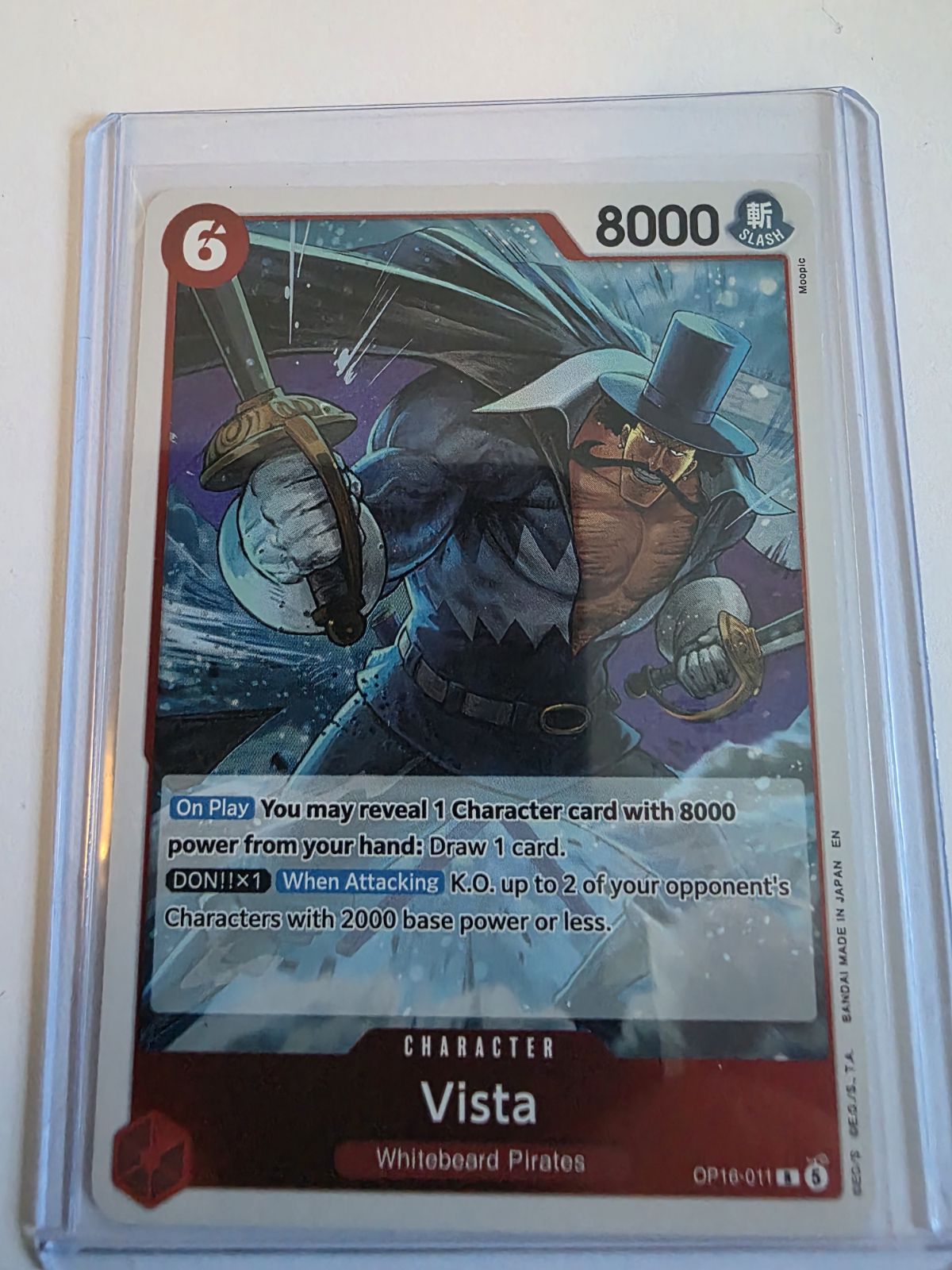 Vista OP16-011 Rare Foil – The Time of Battle – One Piece Card Game