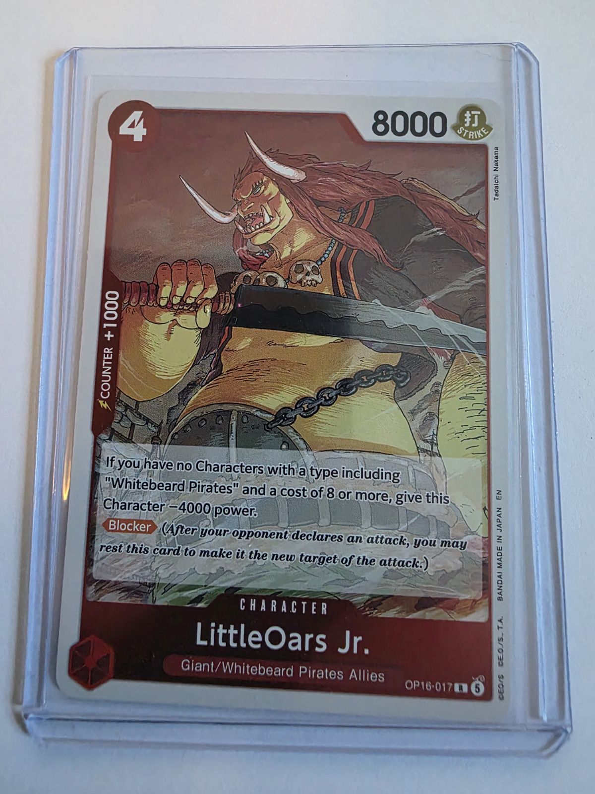 LittleOars Jr. OP16-017 Rare Foil – The Time of Battle – One Piece Card Game