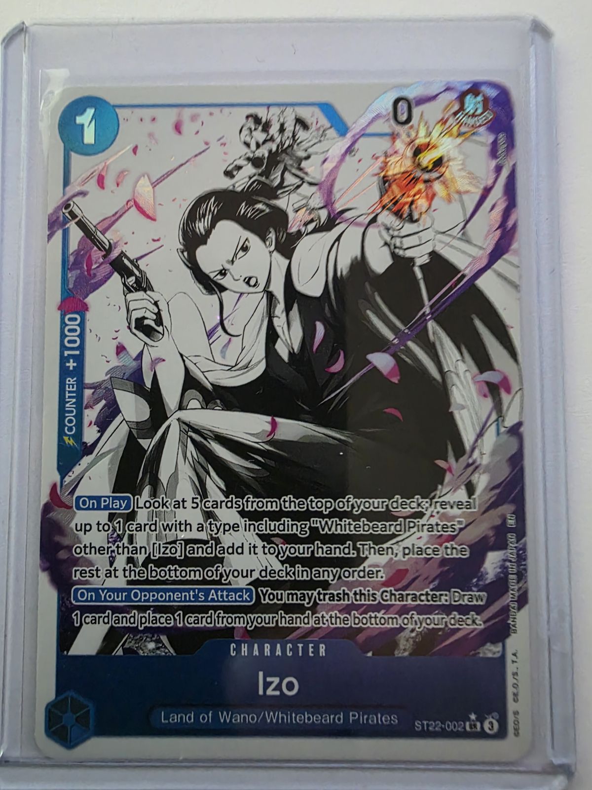Izo ST22-002 (Parallel) - Starter Deck 22: Ace & Newgate - One Piece Card Game
