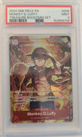 2024 One Piece ST10-006 Monkey.D.Luffy Treasure Boosters Set SR PSA 9 Mint front