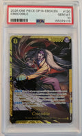 2026 One Piece OP14-120 Crocodile Secret Rare PSA 10 Gem Mint front