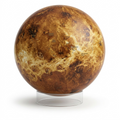 A high-resolution, centered view of the Replogle Astronomy Magazine Venus Globe on a white background.
