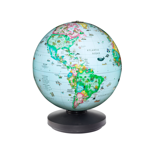 ROTATING GLOBE Illuminated with AR Blue - EN