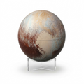 A clear, high-resolution hero shot of the detailed Replogle Pluto Globe on its acrylic stand.