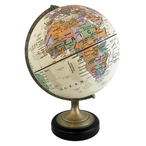 ATHENS-CANVAS GLOBE Antique - EN