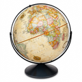 High-resolution hero shot of the 16" Antique Ocean Eureka Globe on a pure white background.