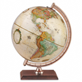 Replogle Globes Forester Antique Ocean Desk Globe on wooden stand, high-resolution hero shot.