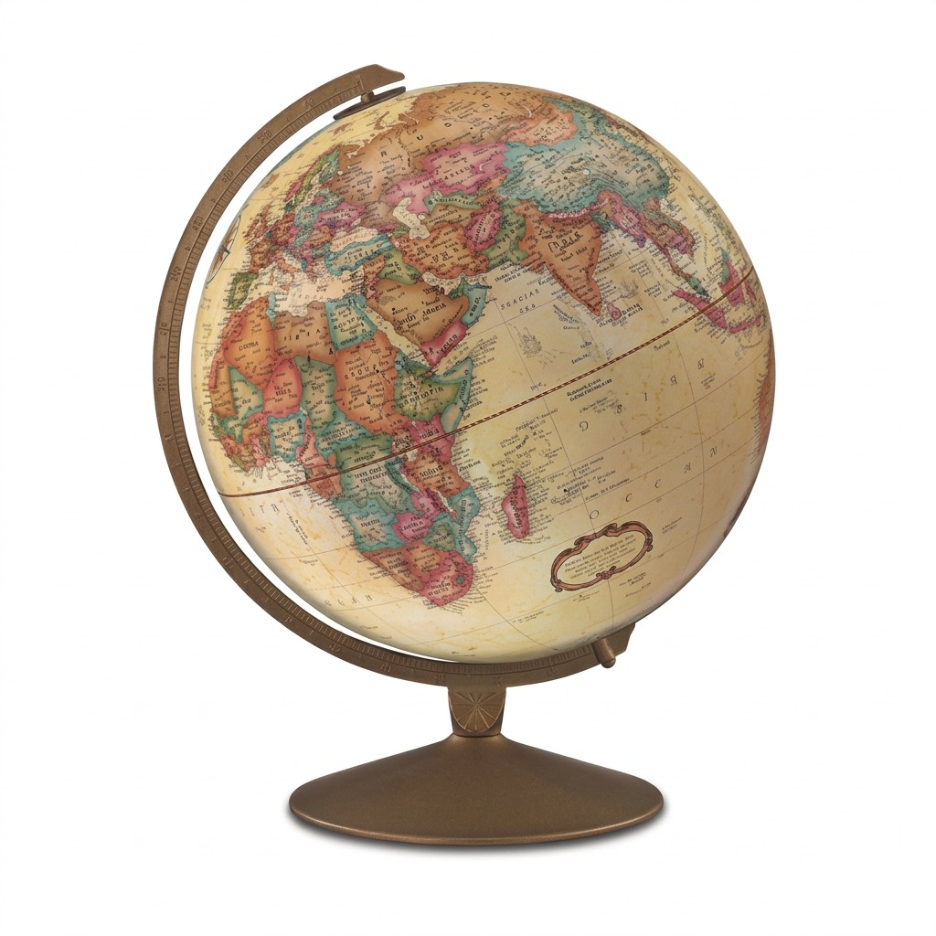 Replogle Globes Franklin 12"/30cm globe in the vintage style with a metal stand.