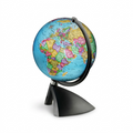 Replogle TERENNE Illuminated Blue globe with black base and meridian, isolated on white