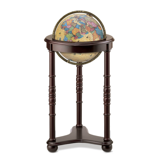 Lancaster 12"/30Cm Diameter Antique Ocean Illuminated Desk Globe (English)