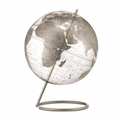 High-resolution hero shot: Replogle Crystal Marquise clear and silver globe on its wire base.