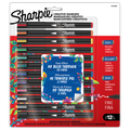 Sharpie Creative Markers, Water-Based Acrylic Paint Markers, Fine Tip, Assorted, 12 Count