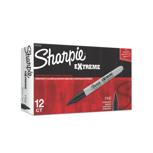 Sharpie Extreme Permanent Marker, Fine Point, Black, 1 Unit