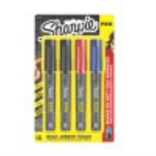 Sharpie PRO Permanent Markers, Fine Point, Assorted Colours, 4 Count
