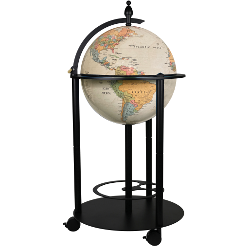 EMPIRE BAR GLOBE Illuminated Antique - EN