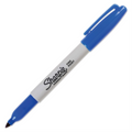 Sharpie Permanent Marker, Fine Point, Blue, 1 Unit