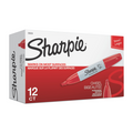 Sharpie Permanent Marker, Chisel Tip, Red, 1 Unit