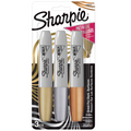 Sharpie Metallic Permanent Markers, Chisel Tip, Assorted Colours, 3 Count