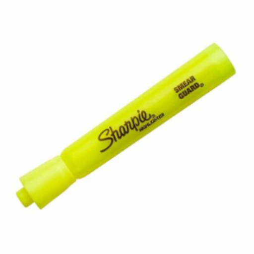 Sharpie Tank Highlighter, Chisel Tip, F. Yellow, 1 Unit