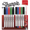 Sharpie Permanent Markers, Fine and Ultra-Fine Points, Assorted, 10 Count