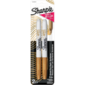 Sharpie Metallic Permanent Markers, Fine Point, Gold, 2 Count