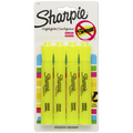 Sharpie Tank Highlighters, Chisel Tip, Yellow, 4 Count