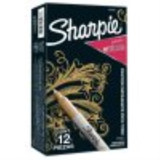 Sharpie Metallic Permanent Marker, Fine Point, Gold, 1 Unit