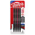 Sharpie 2130898 S-Gel Retractable Gel Pens, Medium Point 0.7mm, Blue Ink, 4 Count