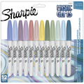 Sharpie Permanent Markers, Mystic Gem Special Edition, Fine Point, Assorted Colours, 12 Count