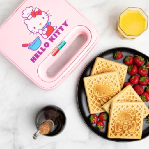 Hello Kitty Double Square Waffle Maker ? Makes Two Iconic Sanrio Waffles at Once
