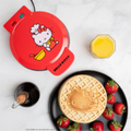 Hello Kitty 7" Red Waffle Maker ? Iconic Sanrio Non-Stick Character Waffle Appliance