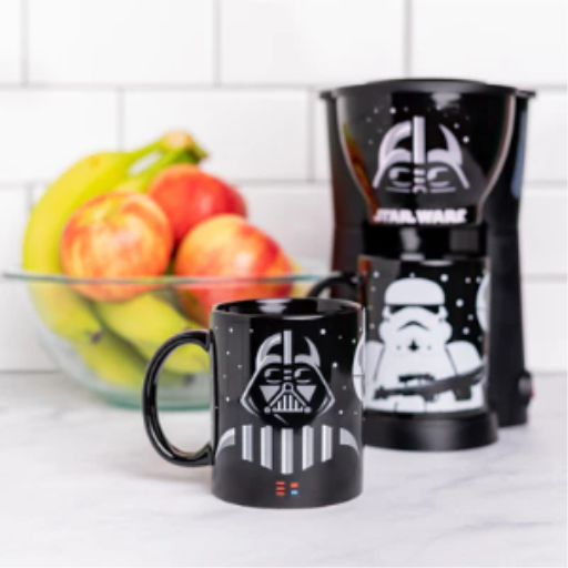 Star Wars Single-Serve Coffee Maker ? Includes Darth Vader & Stormtrooper 12oz Ceramic Mugs