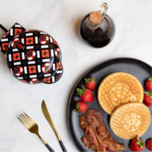 Marvel Miles Morales Spider-Man Mini Waffle Maker – 4-Inch Personal Waffle Iron