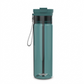 Contigo 28oz Mineral Teal Dual Sip Water Bottle with 2-in-1 lid, carry loop, and internal straw.