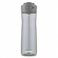 Contigo 24 oz Autospout Ashland 2.0 water bottle in Sake grey with straw and carry loop.