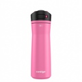 Pure hero shot of the 24 oz Contigo Ashland 2.0 water bottle in Azalea pink.