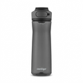 Contigo 24 oz Autoseal Cortland 2.0 water bottle in Licorice grey with a leak-proof locking lid.
