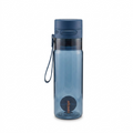 Contigo 24 oz AutoPop Shaker Bottle in Abyss blue plastic with weighted agitator ball and carry loop.
