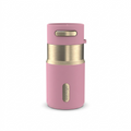Contigo Autoseal Pinnacle 10 oz travel mug in Pink Diamond with brushed metallic accents.