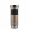 Pure high-resolution hero shot: Contigo Byron 2.0 Brown Sugar travel mug on white background.