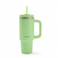 A high-resolution hero shot of the Contigo 30 oz Streeterville Tumbler, Cucumber color, standing centered against a pure white background.