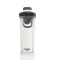 Contigo 28 oz Autopop Shake & Go 2.0 clear Tritan shaker bottle in Salt with black and white lid.