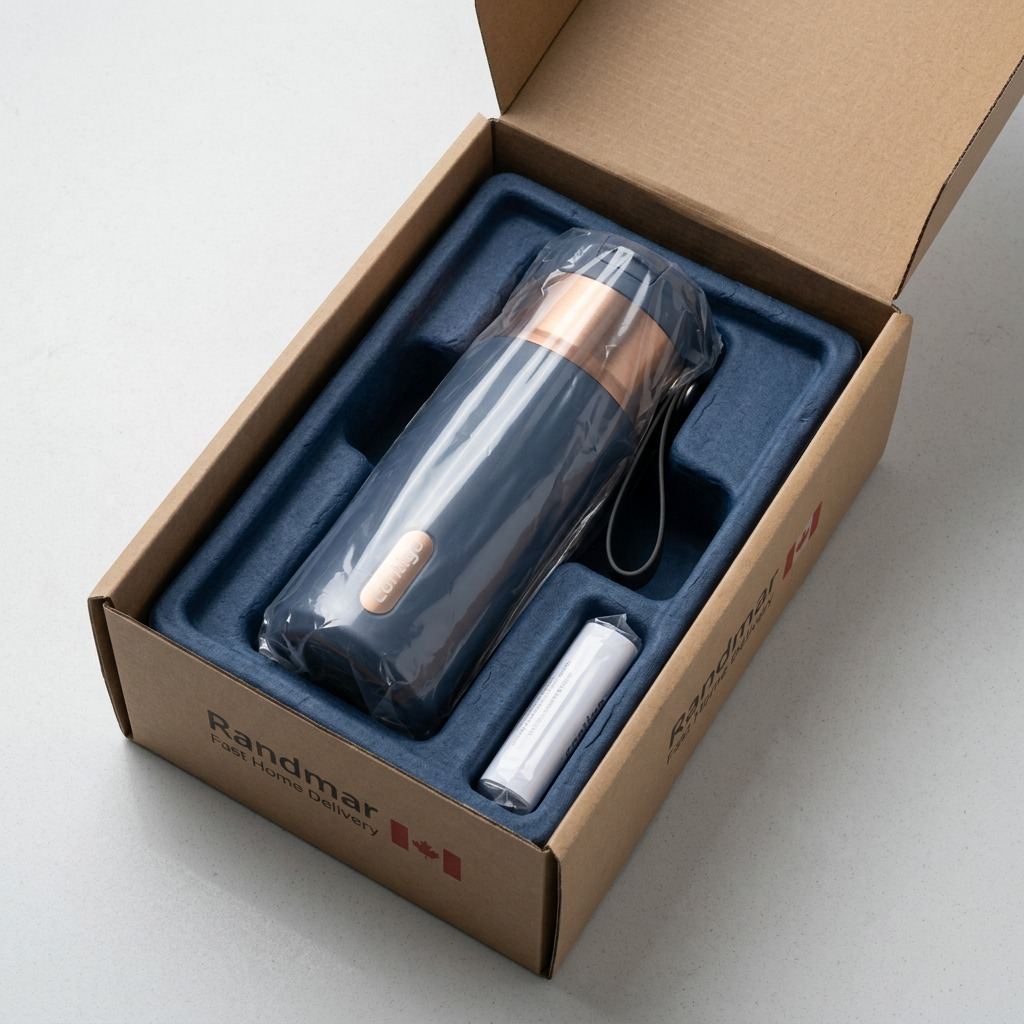 Abyss Blue Contigo 16oz Snapseal Travel Mug securely packed in a protective Randmar delivery box.