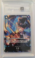 2025 One Piece P-105 Sabo Promotion Card Set Japanese PCG 10 Pristine front