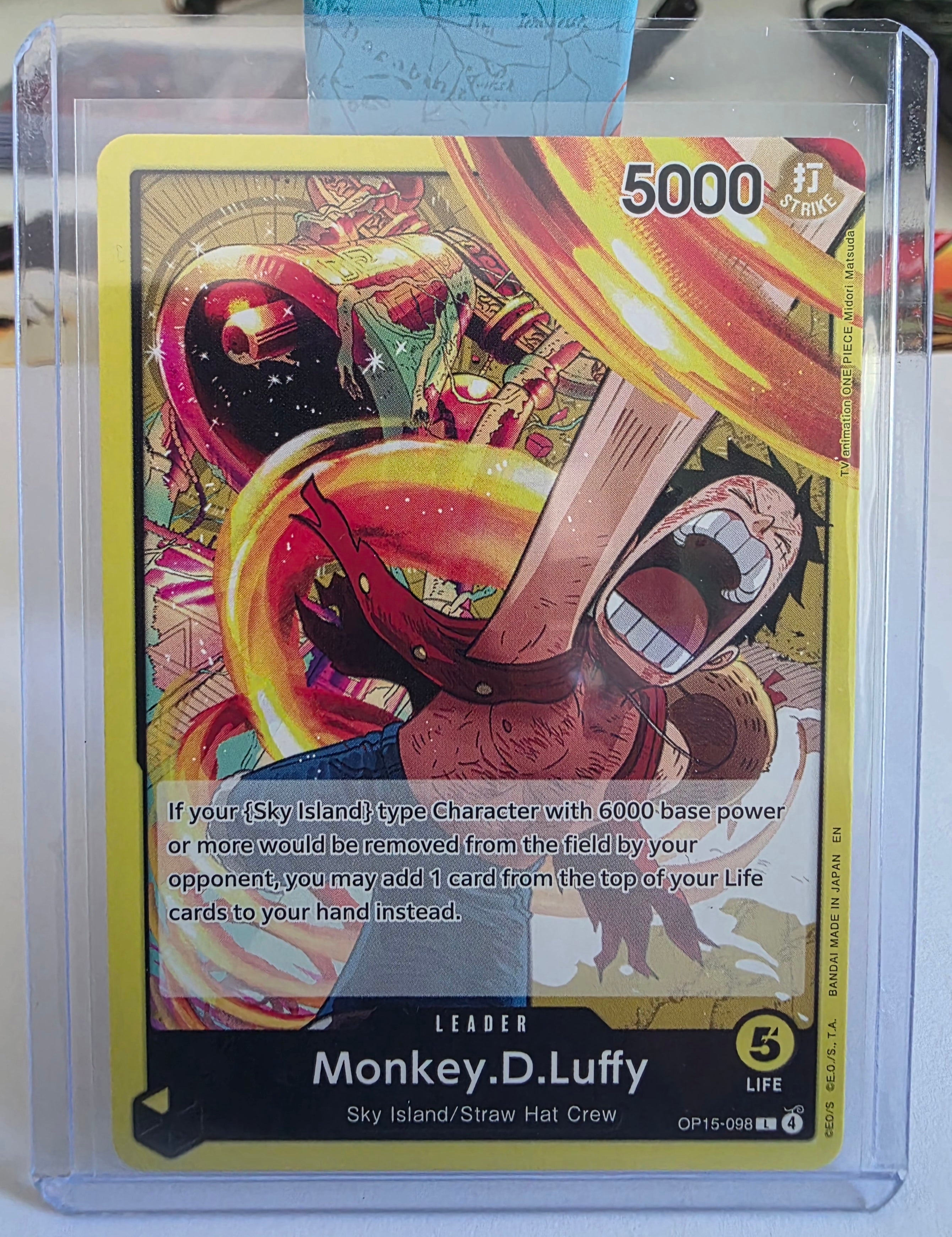 Monkey.D.Luffy OP15-098 Leader - Adventure on Kami's Island - One Piece Card Game - Near Mint